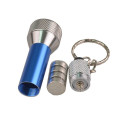 Bright LED Light Logo Printed Mini Flashlight with Keyring